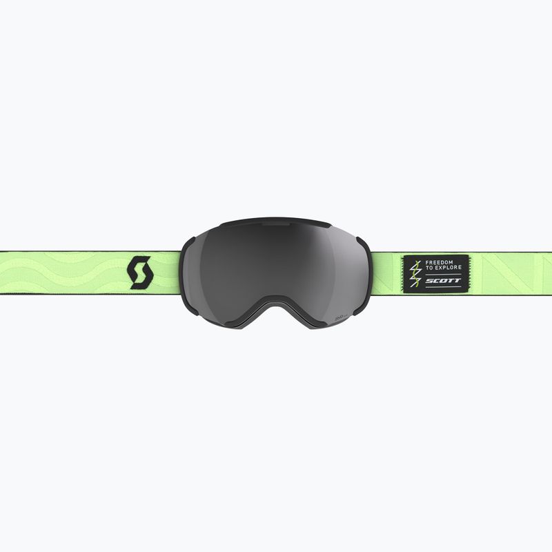 Skibrille SCOTT Faze II glow green/amp black chrome 2