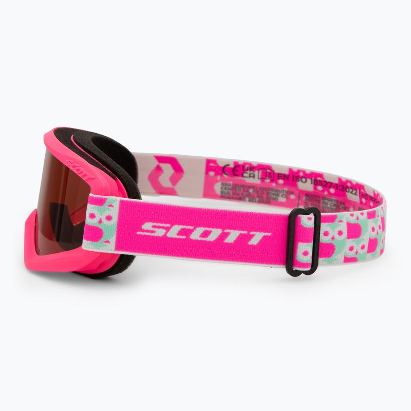 Kinder-Skibrille SCOTT Agent neon pink/enhancer 4