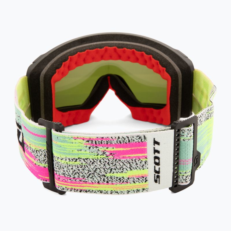 Skibrille SCOTT React black/neon yellow/amp lavender chrome 4