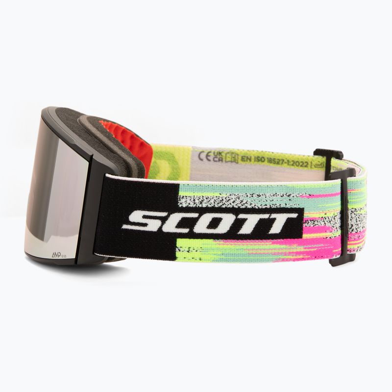 Skibrille SCOTT React black/neon yellow/amp lavender chrome 5