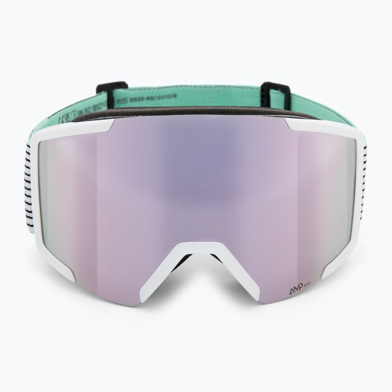 Skibrille SCOTT Shield white/mint green/amp lavender chrome 2