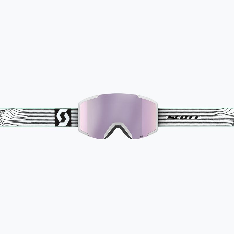 Skibrille SCOTT Shield white/mint green/amp lavender chrome 2