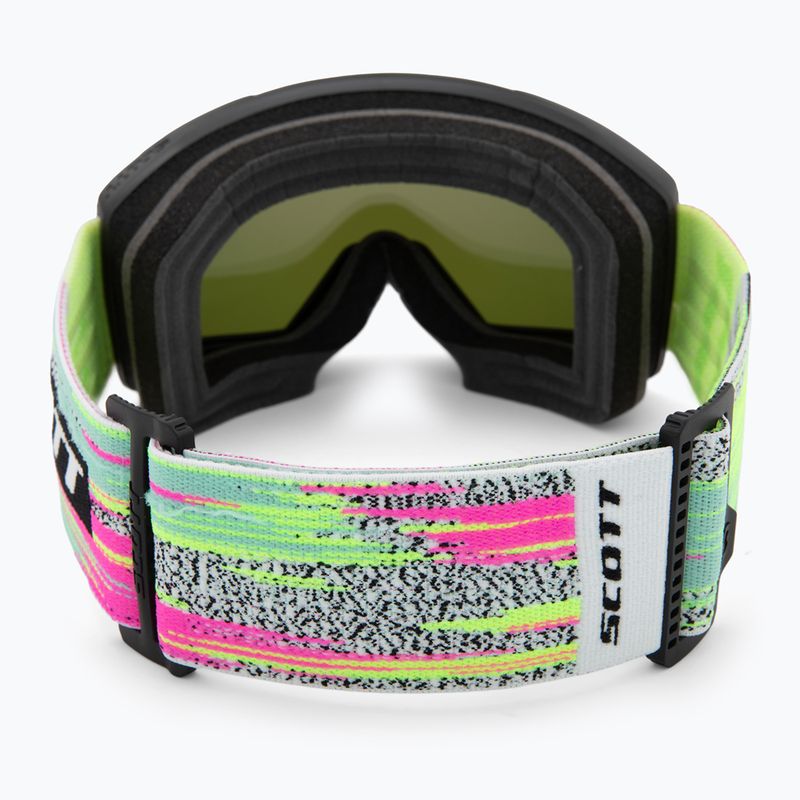 Skibrille SCOTT Shield black/neon yellow/amp lavender chrome 3