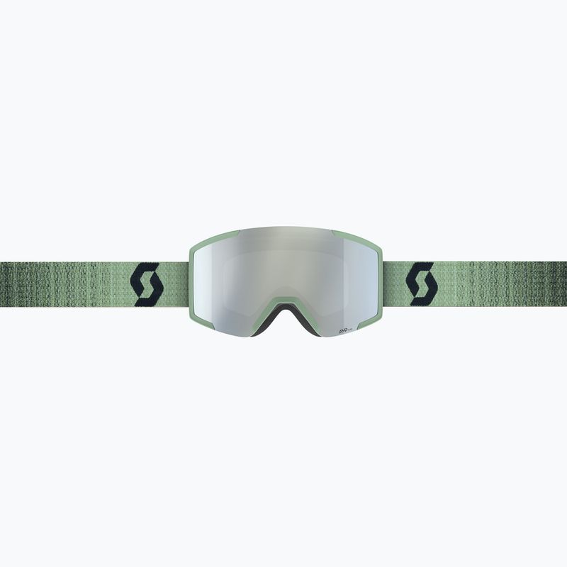 Skibrille SCOTT Shield soft green/black/amp white chrome 2