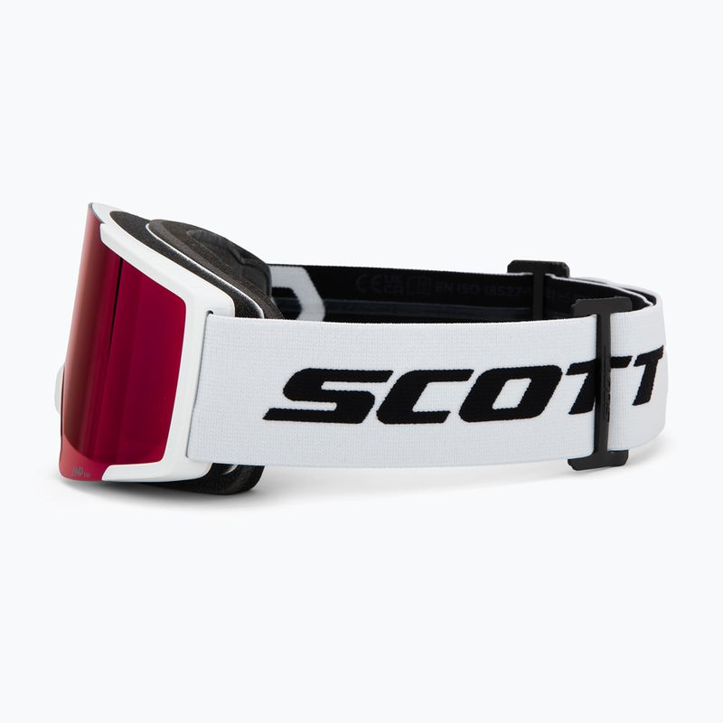 Skibrille SCOTT Shield mineral white/black/& red chrome 4