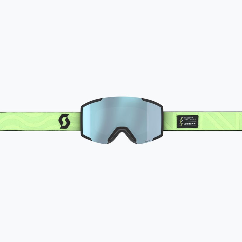 Skibrille SCOTT Shield glow green/amp ice chrome 2