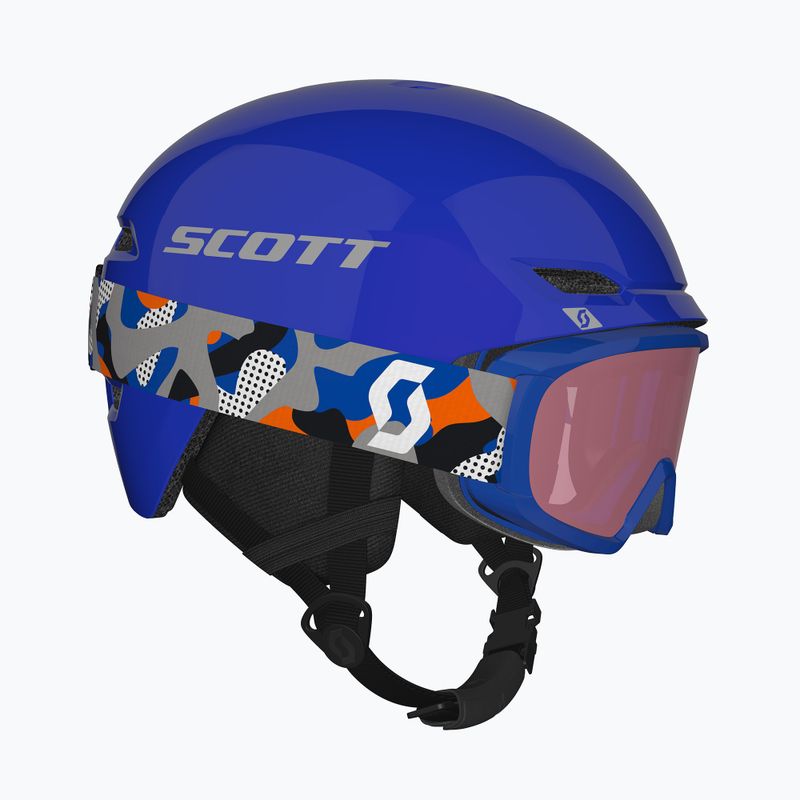 Kinder-Skihelm SCOTT Keeper 2 + Skibrille Witty blue/grey 9