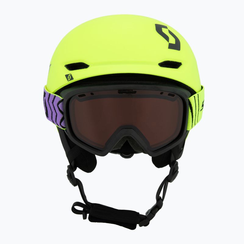 Kinder-Skihelm SCOTT Keeper 2 + Skibrille Witty neon yellow 2