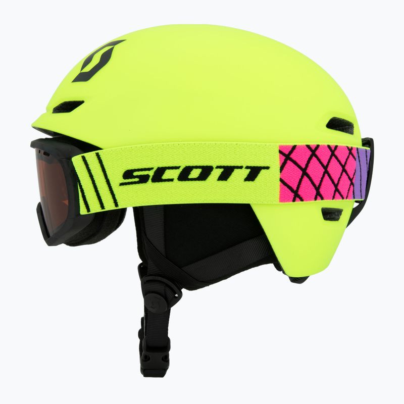 Kinder-Skihelm SCOTT Keeper 2 + Skibrille Witty neon yellow 3