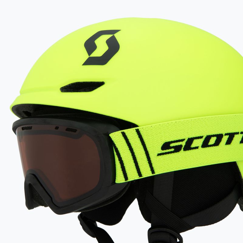 Kinder-Skihelm SCOTT Keeper 2 + Skibrille Witty neon yellow 8