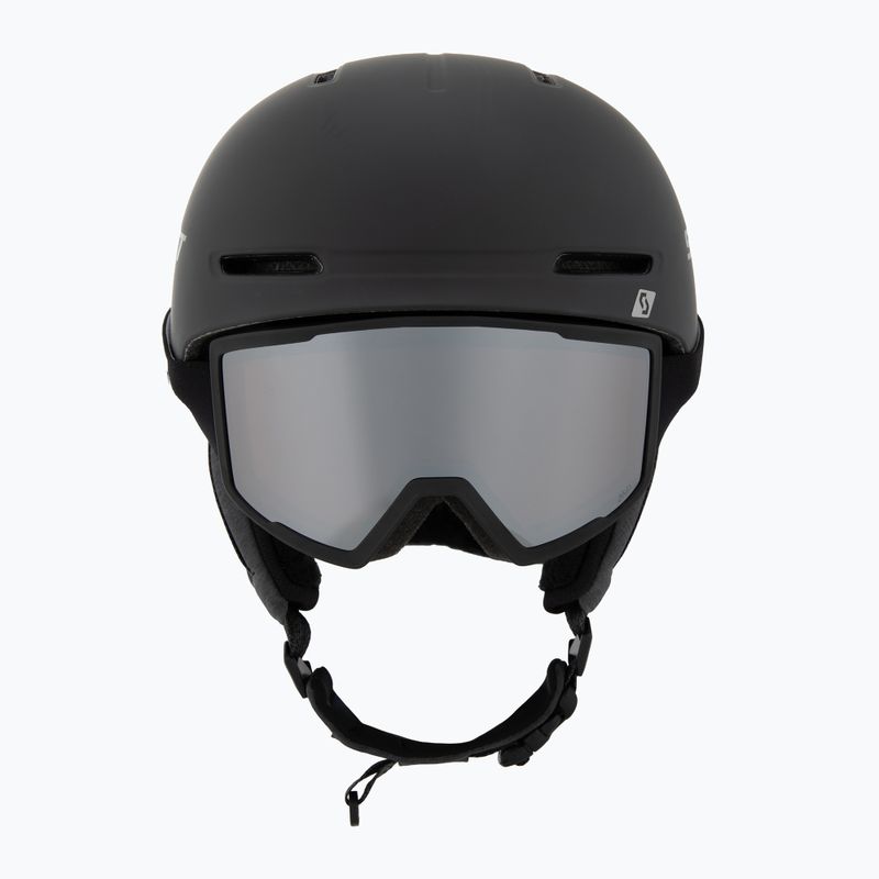 Skihelm SCOTT Track + Skibrille Factor Pro Set mineral black/amp silver chrome 2