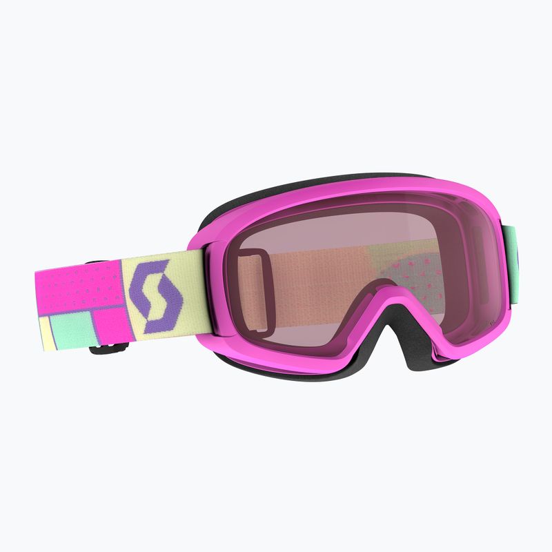 Kinder-Skibrille SCOTT Witty SGL neon pink/enhancer