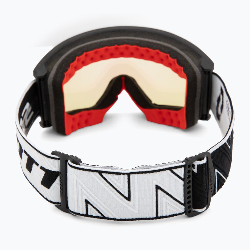 Skibrille SCOTT Ambit Compact black/white/aurora green chrome 3