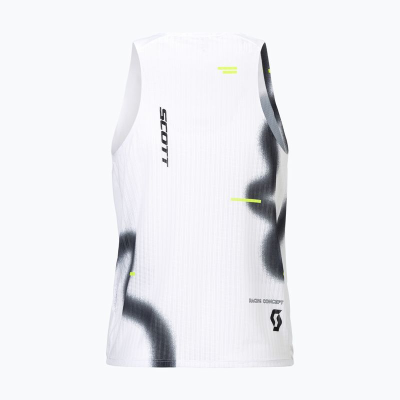 Herren-Laufshirt SCOTT RC Run Tank white/black 2