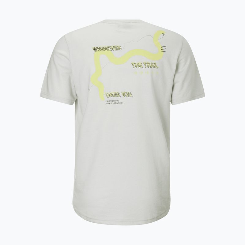 Herren-Laufshirt SCOTT Endurance DRI Tee spray grey/acid yellow 2
