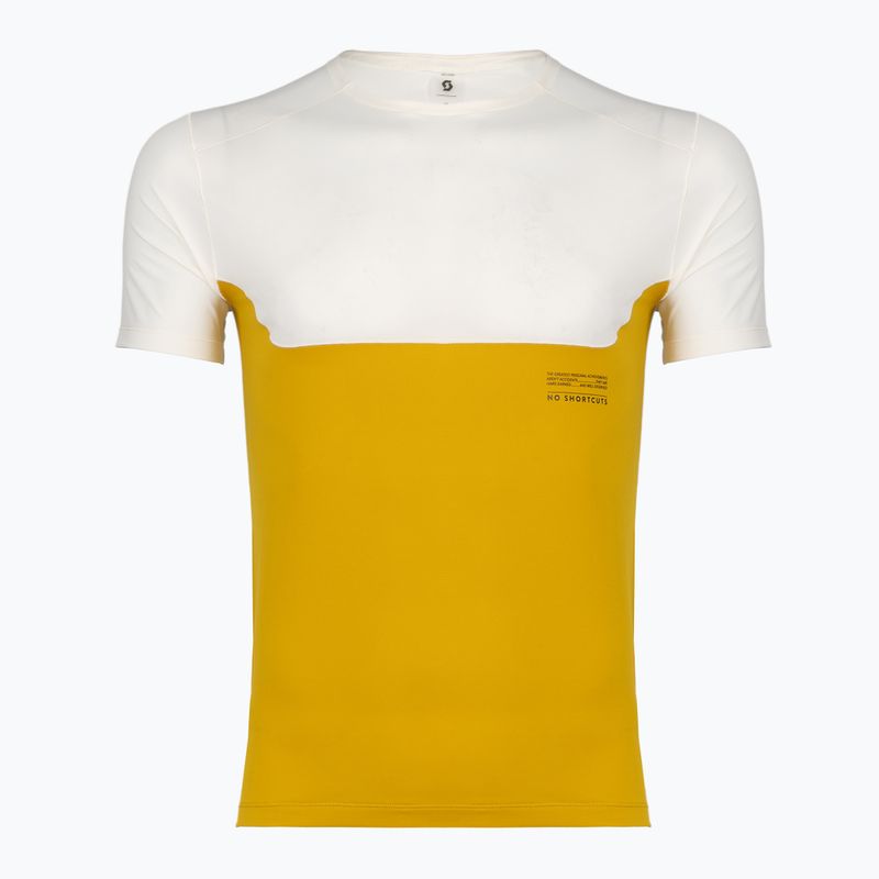 Herren-Laufshirt SCOTT Endurance Tech white/sundial yellow