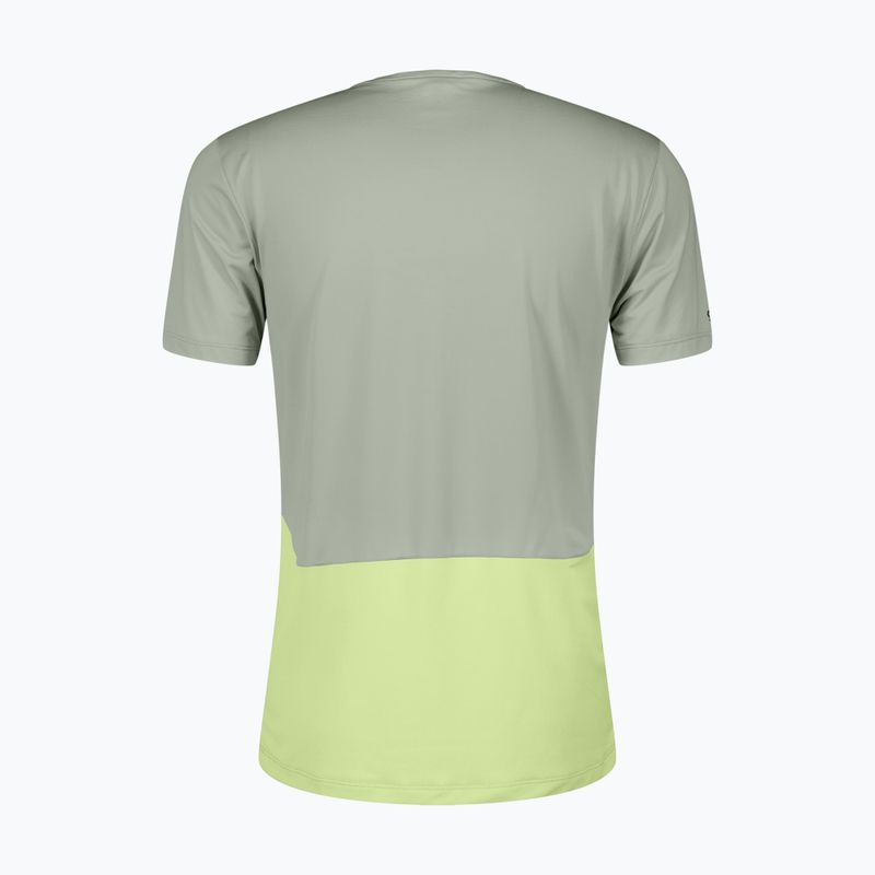 Herren-Laufshirt SCOTT Endurance Tech spray grey/acid yellow 2