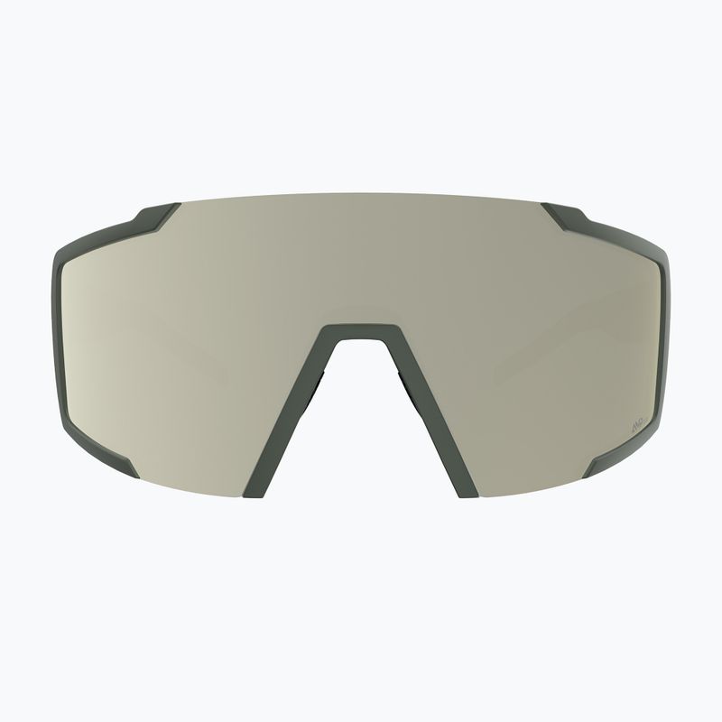 Sonnenbrille SCOTT Shield khaki green/amp white chrome 2