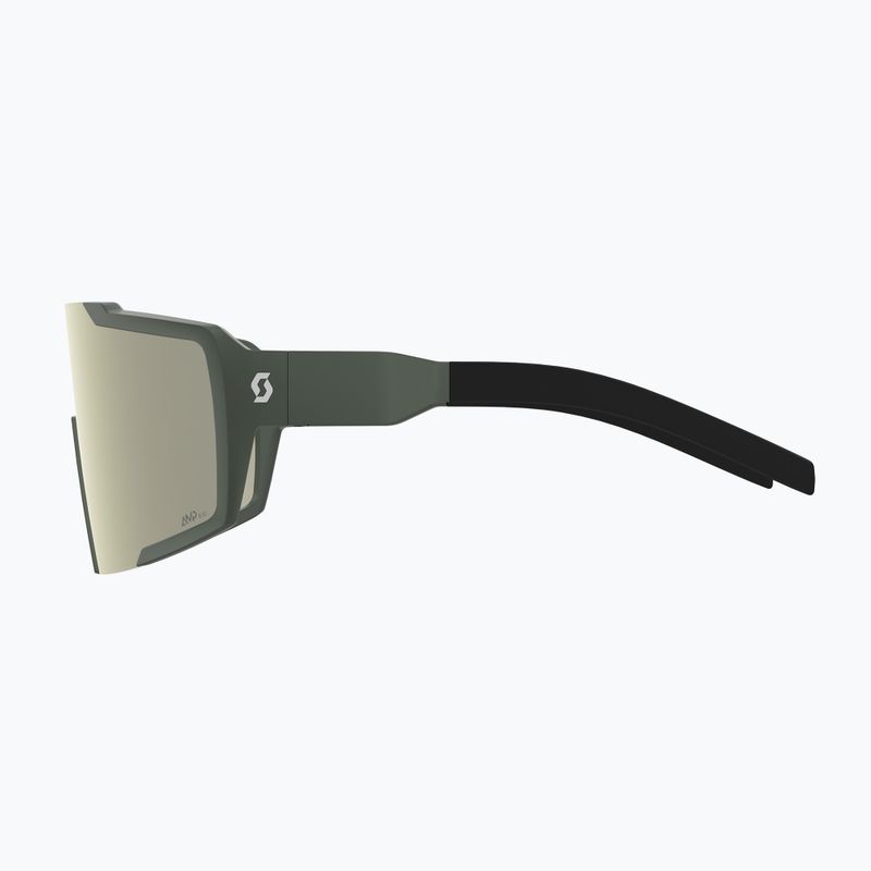 Sonnenbrille SCOTT Shield khaki green/amp white chrome 3