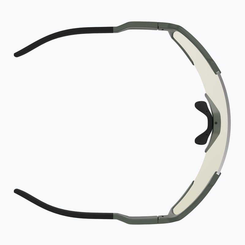 Sonnenbrille SCOTT Shield khaki green/amp white chrome 4