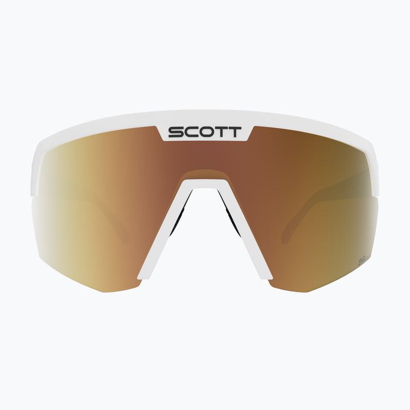 Sonnenbrille SCOTT Sport Shield LS white matt/amp ls gold chrome 2
