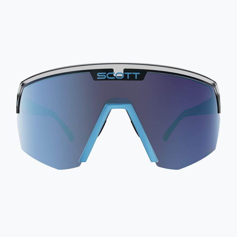 Sonnenbrille SCOTT Sport Shield black/neon blue/amp beryl blue chrome 2