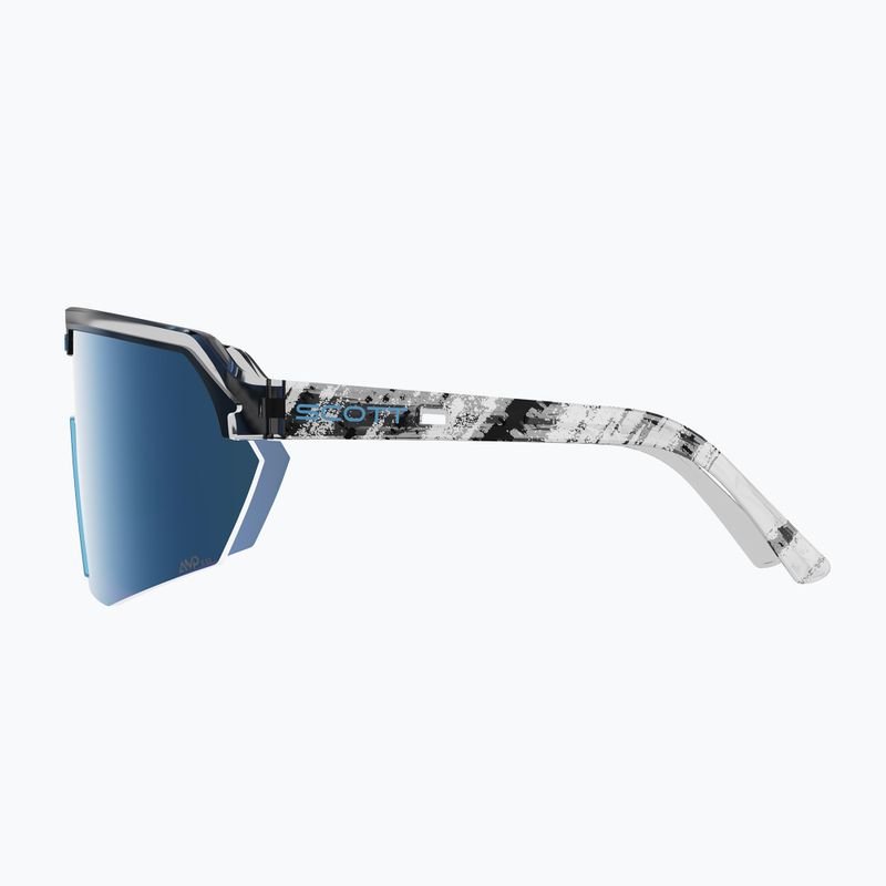 Sonnenbrille SCOTT Sport Shield black/neon blue/amp beryl blue chrome 3