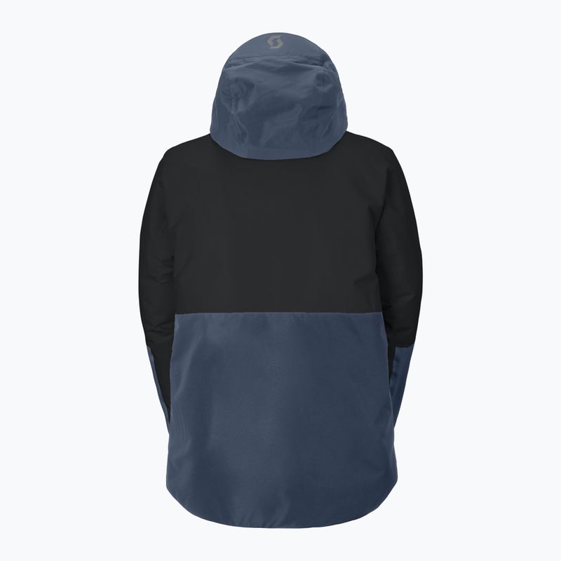 Herren-Skijacke SCOTT Ultimate Dryo black/dusk blue 2