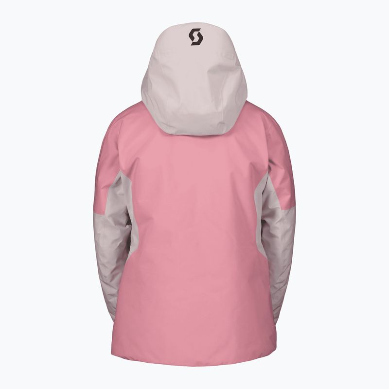 Damen-Skijacke SCOTT Ultimate GTX wax pink/cocoa red 2