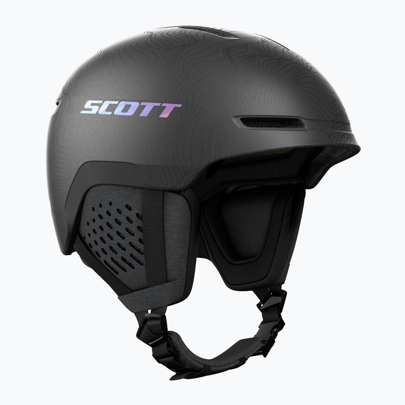 Skihelm SCOTT Track granite black/holo silver