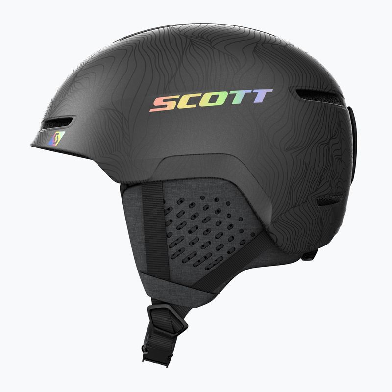 Skihelm SCOTT Track granite black/holo silver 2
