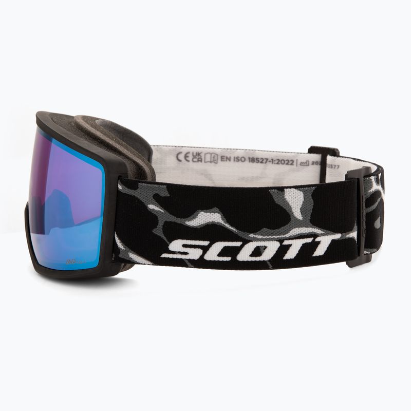 Skibrille Scott Neo Light Sensitive S2-4 granite black/white/amp ls blue chrome 4