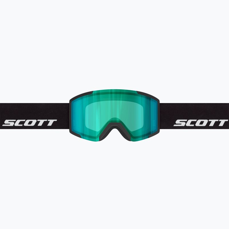 Skibrille SCOTT Shield black/amp green chrome 2