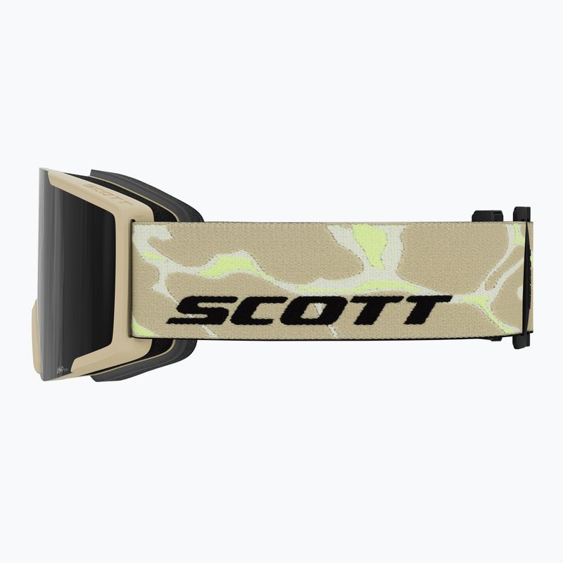 Skibrille SCOTT Shield mojave beige/amp black chrome 2