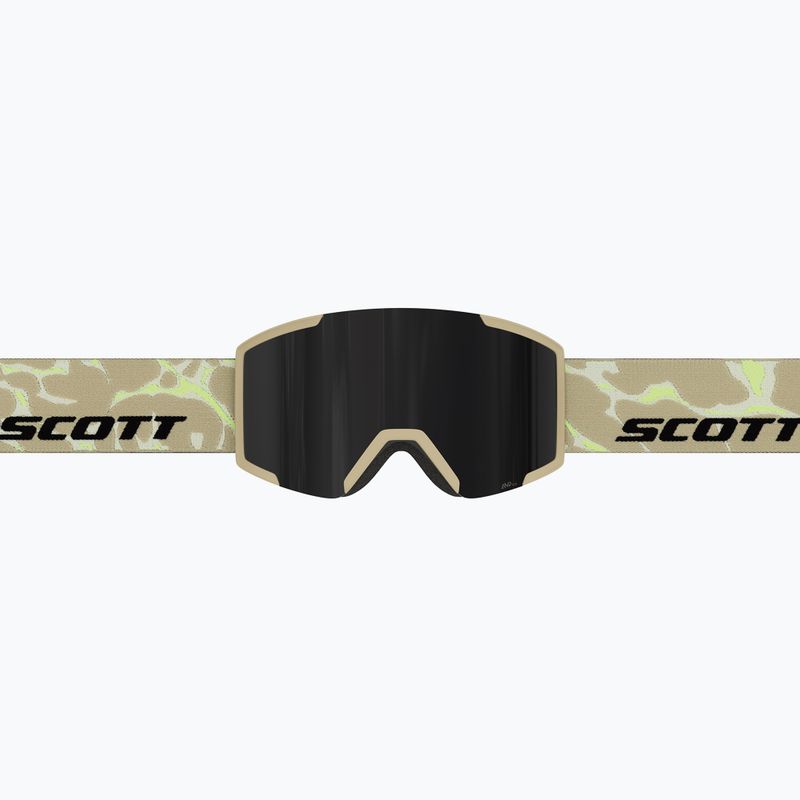 Skibrille SCOTT Shield mojave beige/amp black chrome 4