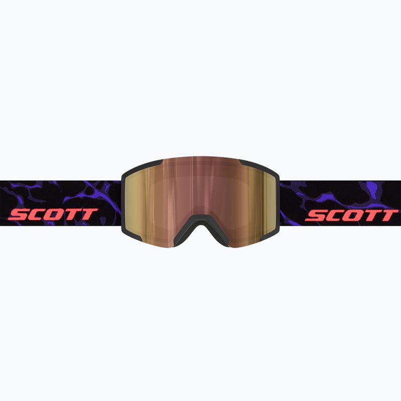Skibrille SCOTT Shield LS black/purple/cinnamon chrome 2