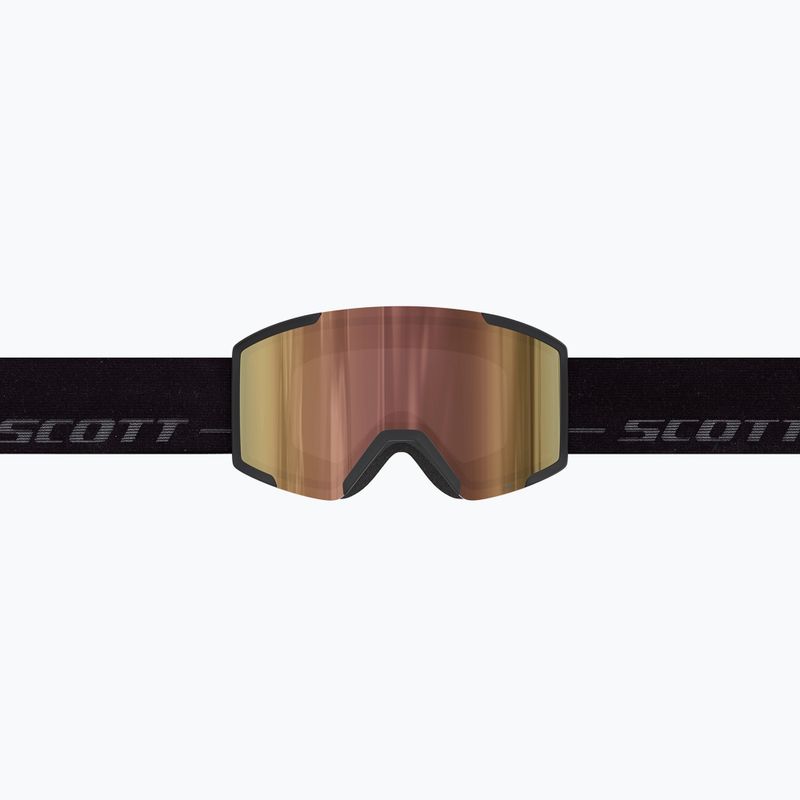 Skibrille SCOTT Shield LS black/fog grey/amp ls cinnamon chrome 3