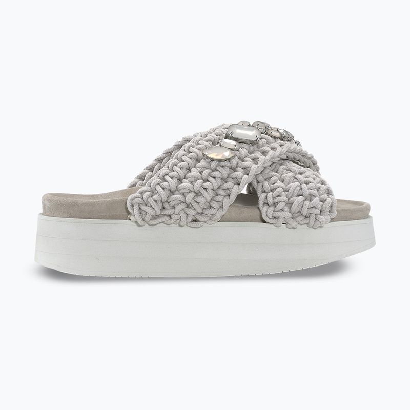 Damenbadelatschen INUIKII Woven Stones Platform stone grey 2