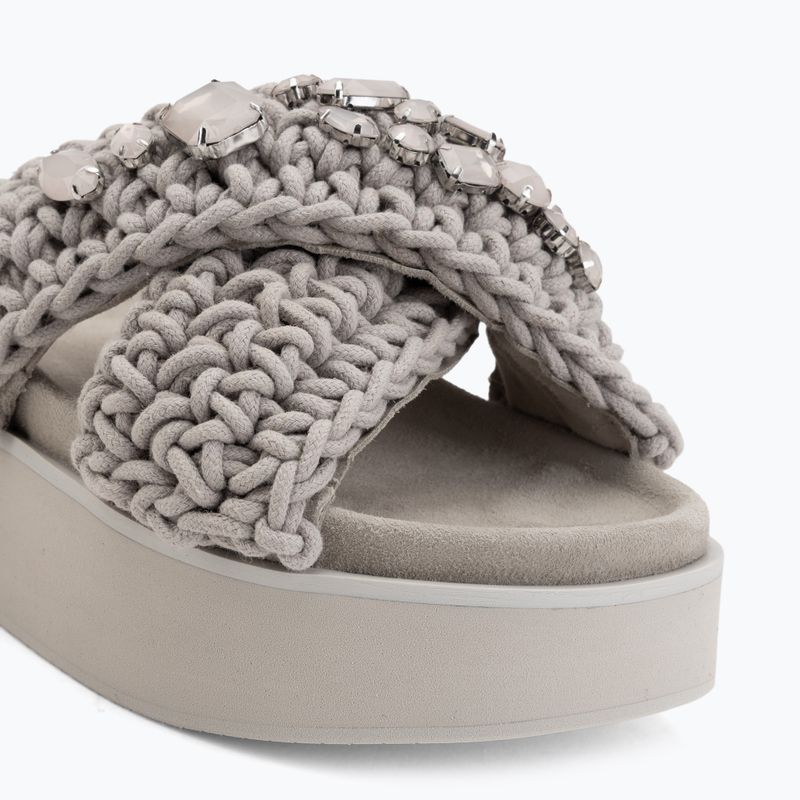 Schlappen Damen INUIKII Woven Stones Platform stone grey 7