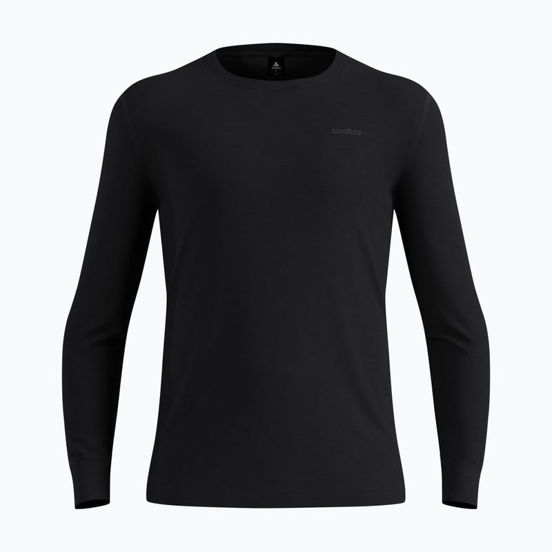 Herren Funktionsshirt langärmlig ODLO Merino 200 Bl Top Crew Neck black 6