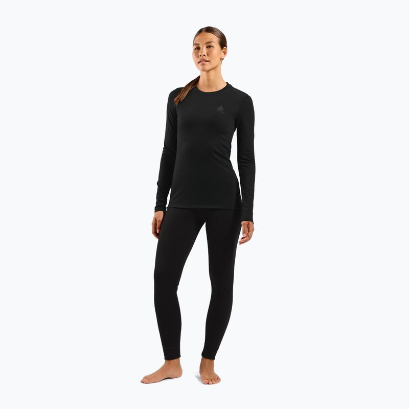 Damen Thermoaktivshirt ODLO Merino 160 Bl Top Crew Neck black 2