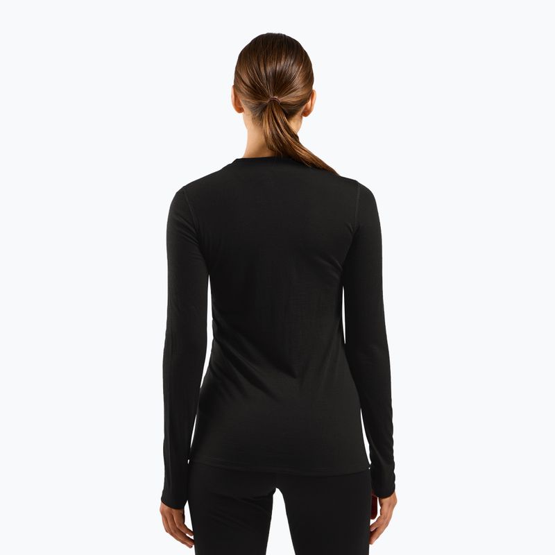 Damen Thermoaktivshirt ODLO Merino 160 Bl Top Crew Neck black 3