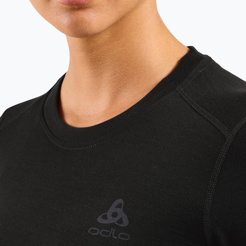 Damen Thermoaktivshirt ODLO Merino 160 Bl Top Crew Neck black 4