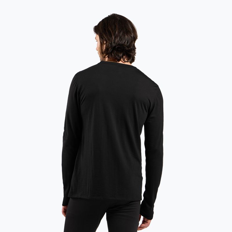 Herren Thermoaktivshirt ODLO Merino 160 Bl Top Crew Neck black 3