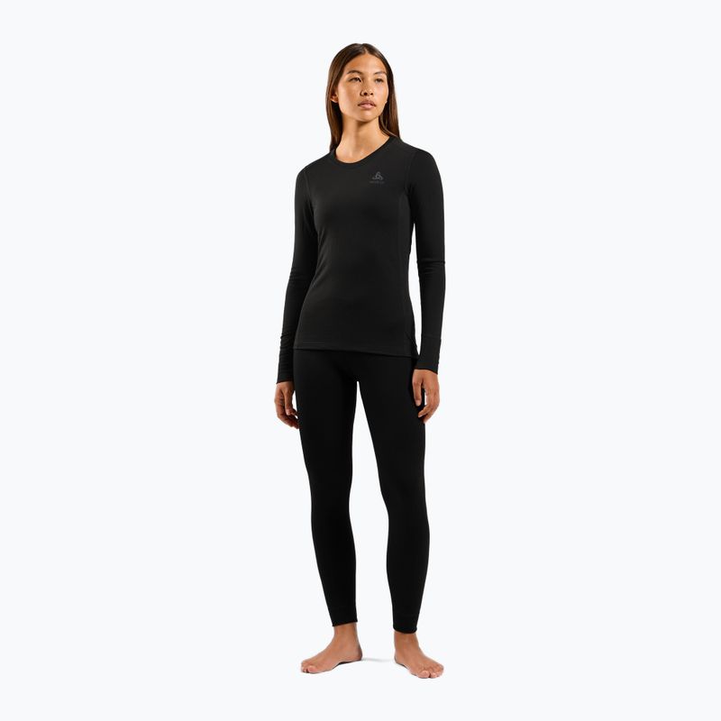 Damen Thermounterhose ODLO Merino 160 Bl Bottom Long black 2