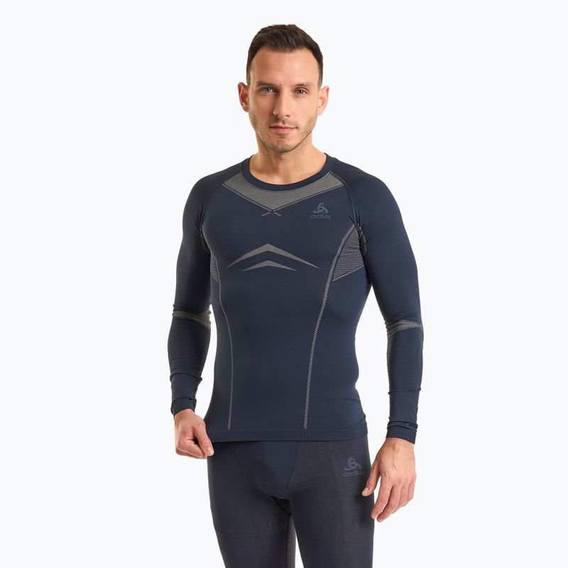 Set aus funktioneller Unterwäsche Herrenj ODLO Fundamentals Performance Warm dark sapphire 2