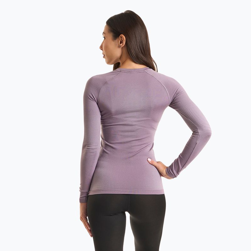 Damen Thermoaktivshirt ODLO Performance Warm Bl Top Crew Neck gray ridge 2