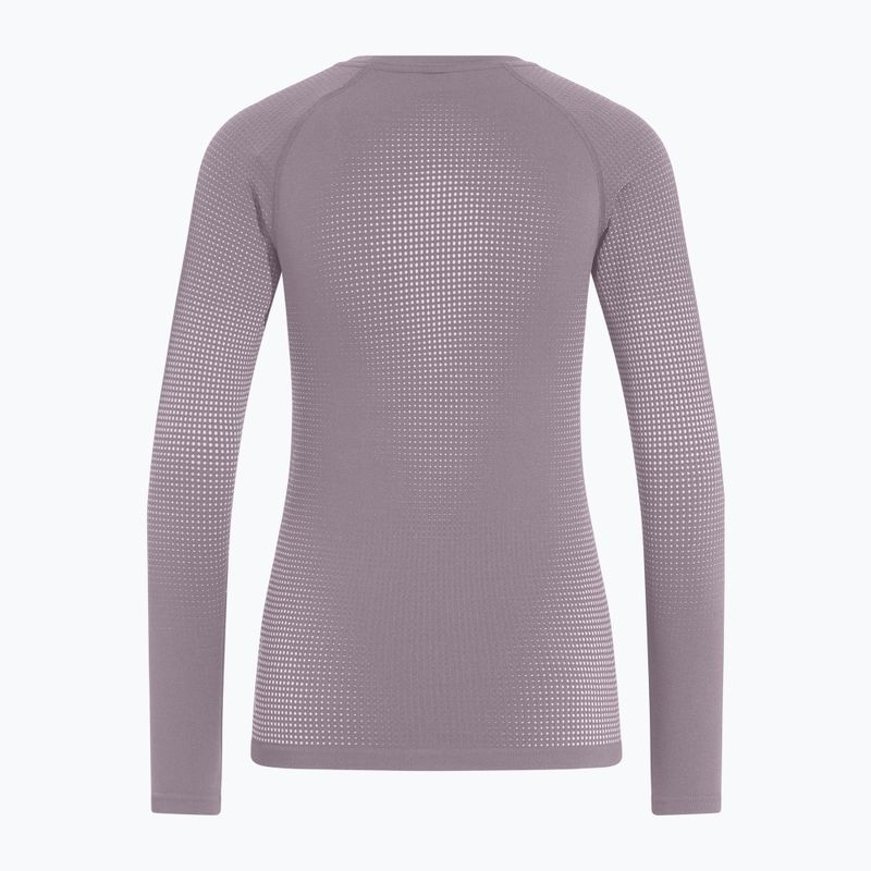 Damen Thermoaktivshirt ODLO Performance Warm Bl Top Crew Neck gray ridge 6