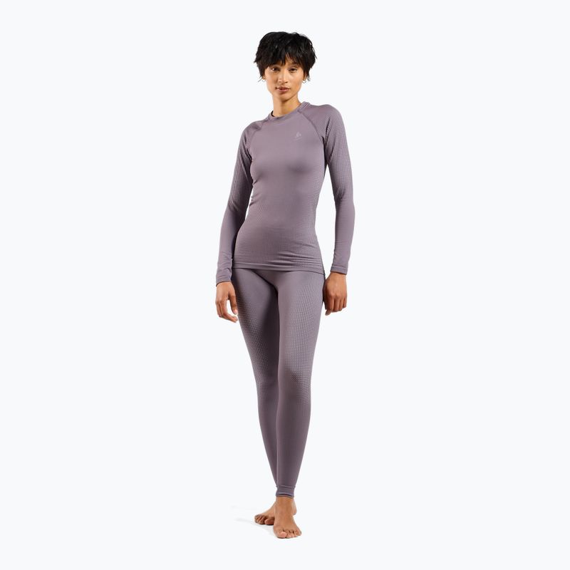 Thermoaktive Hose Damen ODLO Performance Warm Bl Bottom Long gray ridge 2