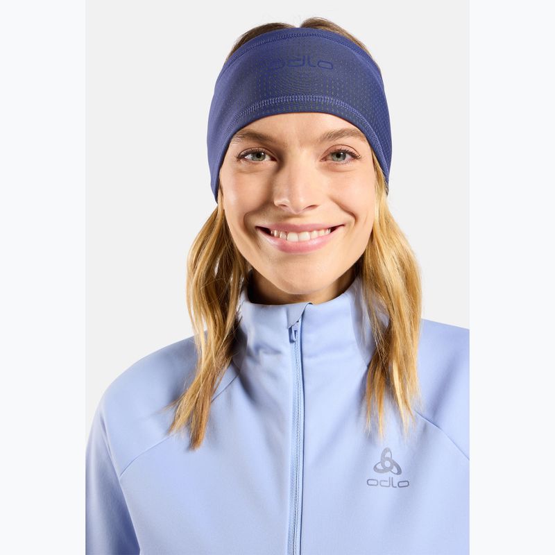 Stirnband ODLO Polyknit Warm Reflective Skipper Blue 4